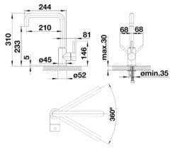 Blanco Mili - Grifo De Fregadero, Negro Mate 526665 -Blanco 56d5756931c494e8cda39076