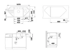 Blanco Lexa 9 - Fregadero De Silgranite, 1070x510 Mm, InFino, Antracita 524990 -Blanco 57466988e13a9756e09928d2 2
