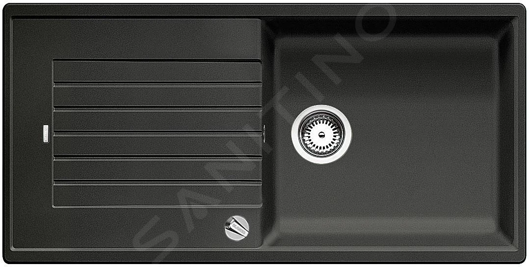 Blanco Zia XL 6 - Fregadero De Silgranite, 1000x500 Mm, Con Control De Desagüe, Negro 526023 3 Blanco Zia XL 6 - Fregadero De Silgranite, 1000x500 Mm, Con Control De Desagüe, Negro 526023