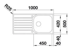 Blanco Lantos XL 6 - Fregadero, 1000x500 Mm, Con Control De Desagüe, Acero Inoxidable Cepillado 519709 -Blanco 5b097e29d9678bdfebf5cf9f