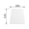 Blanco Accesorios - Tabla De Cortar Lago 540x260 Mm, Blanco 210521 -Blanco 5e007ed8ae5fb7f673c3e582