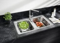 Blanco Classimo - Fregadero 86x50 Cm, Con Control De Desagüe, InFino, Acero Inoxidable Cepillado 525331 -Blanco 5e7e55600bdbcda8ba6d5e9b