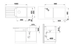 Blanco Classimo - Fregadero 100x50 Cm, Con Control De Desagüe, InFino, Acero Inoxidable Cepillado 525327 7 Blanco Classimo - Fregadero 100x50 Cm, Con Control De Desagüe, InFino, Acero Inoxidable Cepillado 525327 -Blanco 5f7d745ff09f52537608105c