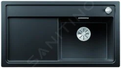 Blanco Zenar 5 - Fregadero De Silgranite, 915x510 Mm, Con Control De Desagüe, Negro 526046