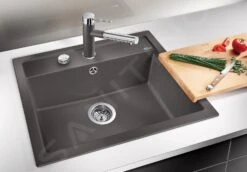 Blanco Dalago 6 - Fregadero De Silgranite, 615x510 Mm, Con Control De Desagüe, Roca Gris 518850 7 Blanco Dalago 6 - Fregadero De Silgranite, 615x510 Mm, Con Control De Desagüe, Roca Gris 518850 -Blanco 60475521a258c8e6eb5027b1