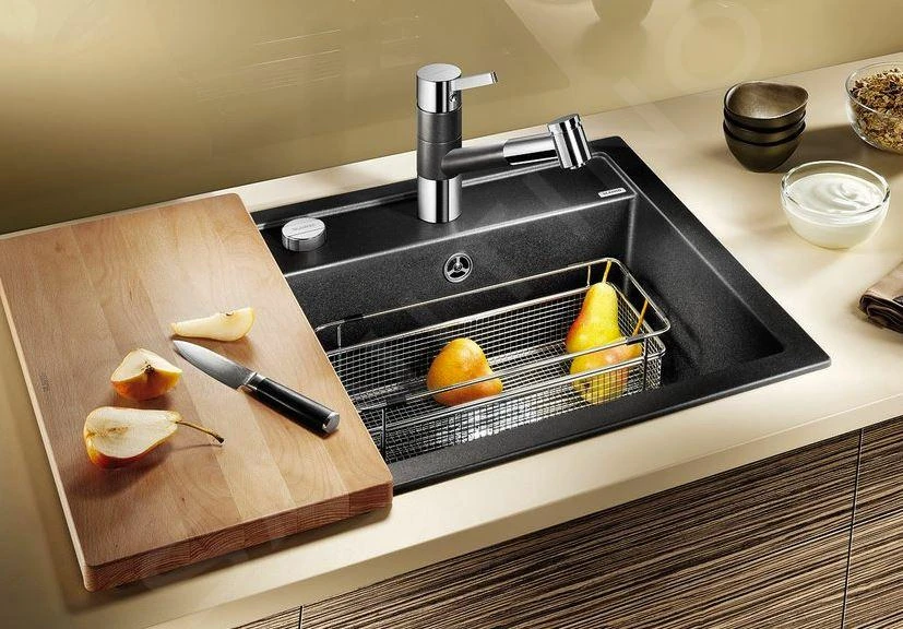 Blanco Dalago 5 - Fregadero De Silgranite, 515x510 Mm, Con Control De Desagüe, Antracita 518521 4 Blanco Dalago 5 - Fregadero De Silgranite, 515x510 Mm, Con Control De Desagüe, Antracita 518521 - Imagen 3