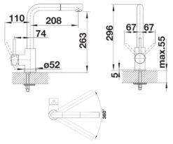 Blanco Mila S - Grifo De Fregadero Con Salida Extraíble, Negro Mate 526660 -Blanco 6321a8dde2e7dde2fdb26e1d