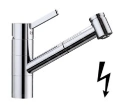 Blanco Tivo S - Grifo De Fregadero Con Ducha Extraíble, Cromo 518424