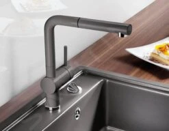 Blanco Linus S - Grifo De Fregadero Con Salida Extraíble, Roca Gris 518813 -Blanco 6701a367d330e0fd310ea07a