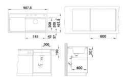 Blanco Zenar XL 6 - Fregadero De Silgranite, 988x498 Mm, Con Control De Desagüe Y Accesorios, InFino, Gris 527376 7 Blanco Zenar XL 6 - Fregadero De Silgranite, 988x498 Mm, Con Control De Desagüe Y Accesorios, InFino, Gris 527376 -Blanco 68f478c8b32c5192b45b9e7d