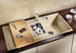 Blanco Accesorios - Tabla De Cortar Para Fregadero, 530x260 Mm, Haya 218313 -Blanco 6c908b13b93b430232fc281c