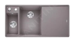 Blanco Axia III 6 - Fregadero De Silgranite, 990x500 Mm, Con Control De Desagüe Y Accesorios, InFino, Aluminio 524665