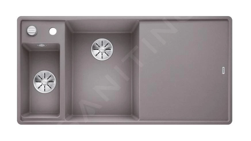 Blanco Axia III 6 - Fregadero De Silgranite, 990x500 Mm, Con Control De Desagüe Y Accesorios, InFino, Aluminio 524665 3 Blanco Axia III 6 - Fregadero De Silgranite, 990x500 Mm, Con Control De Desagüe Y Accesorios, InFino, Aluminio 524665