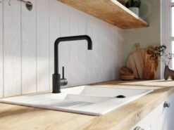 Blanco Mili - Grifo De Fregadero, Negro Mate 526665 -Blanco 707bdaa7e7a7721115347ee6