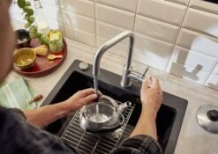 Blanco Jandora S - Grifo De Fregadero Con Salida Extraíble, Acero Inoxidable Cepillado 526614 -Blanco 7115431d2e569bc87f6d8c0a