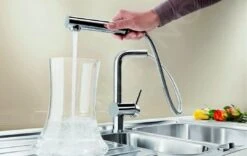 Blanco Linus S - Grifo De Fregadero Con Salida Extraíble, Cromo 512402 -Blanco 7384bfb0d9f2b60124c4d8f4