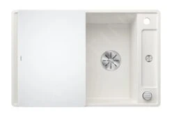 Blanco Axia III 45 - Fregadero De Silgranite, 770x500 Mm, Con Control De Desagüe Y Accesorios, InFino, Blanco 523202 -Blanco 76a4838dbf00da4b4677fc39