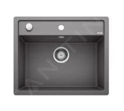 Blanco Dalago 6 - Fregadero De Silgranite, 605x500 Mm, Con Control De Desagüe, Roca Gris 518851