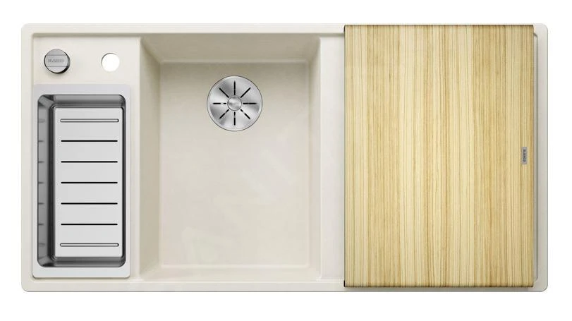 Blanco Axia III 6 - Fregadero De Silgranite, 1000x510 Mm, Con Control De Desagüe Y Accesorios, InFino, Blanco Suave 527044 6 Blanco Axia III 6 - Fregadero De Silgranite, 1000x510 Mm, Con Control De Desagüe Y Accesorios, InFino, Blanco Suave 527044 - Imagen 4