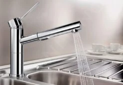 Blanco Alta S - Grifo De Fregadero Con Ducha Extraíble, Cromo 518407 -Blanco 7a92b370a99e0a1077127a4c