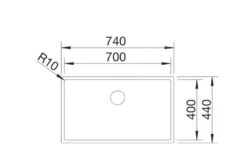 Blanco Claron 700 - Fregadero, 740x440 Mm, Acero Inoxidable Durinox 523391 -Blanco 7aeed0da0bc8de4bc336319f