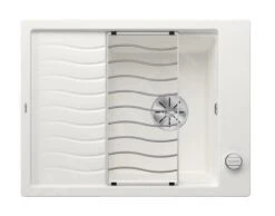 Blanco Elon 45 - Fregadero De Silgranite, 650x500 Mm, Con Control De Desagüe Y Accesorios, InFino, Blanco 524818 -Blanco 8040c717cc361e453620c340