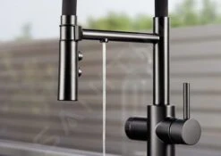 Blanco Catris S - Grifo De Fregadero Con Filtración Y Brazo Flexible, Negro Mate 526707 -Blanco 80d65754fb6c35a4a8165158