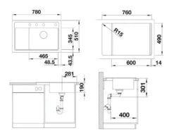 Blanco Zenar XL 6 - Fregadero De Silgranite, 780x510 Mm, Con Control De Desagüe, InFino, Blanco 523778 -Blanco 825231ace4428eae38281e05 1
