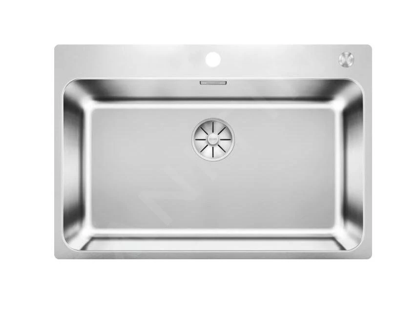 Blanco Solis 700 - Fregadero, 740x500 Mm, Con Control Excéntrico PushControl, Acero Inoxidable Cepillado 526127 3 Blanco Solis 700 - Fregadero, 740x500 Mm, Con Control Excéntrico PushControl, Acero Inoxidable Cepillado 526127