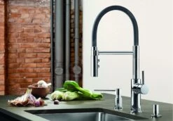 Blanco Catris S - Grifo De Fregadero Con Brazo Flexible Y Ducha, Negro/cromo 525791 -Blanco 85ba89376d66651ba8b42218