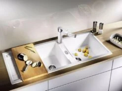 Blanco Metra 8 - Fregadero De Silgranite, 1160x500 Mm, Negro 525934 -Blanco 8828be9bf07c84f38491d3a8