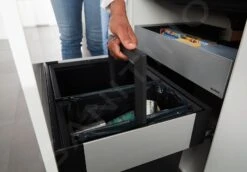 Blanco Select - Cubo De Basura Empotrado, Con Compartimento, Capacidad 49 L 526208 -Blanco 8a2089e543a8bb52e98af541