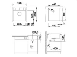 Blanco Dalago 45 - Fregadero De Silgranite, 465x510 Mm, Con Control De Desagüe, Aluminio 517157 -Blanco 8bda1ccad65df3ccb1d3ba12