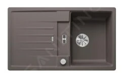 Blanco Lexa 45 - Fregadero De Silgranite, 860x500 Mm, Con Control De Desagüe, InFino, Gris 527276