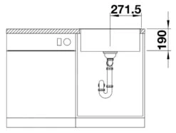 Blanco Subline 500 - Fregadero De Silgranite, 543x443 Mm, SteelFrame, Negro 525997 -Blanco 90c5c3bcf87ba0e95c48c646 1