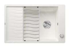 Blanco Elon XL 6 - Fregadero De Silgranite, 770x490 Mm, Con Control De Desagüe Y Accesorios, InFino, Blanco 524857 -Blanco 90e81c2777869da922ea902a