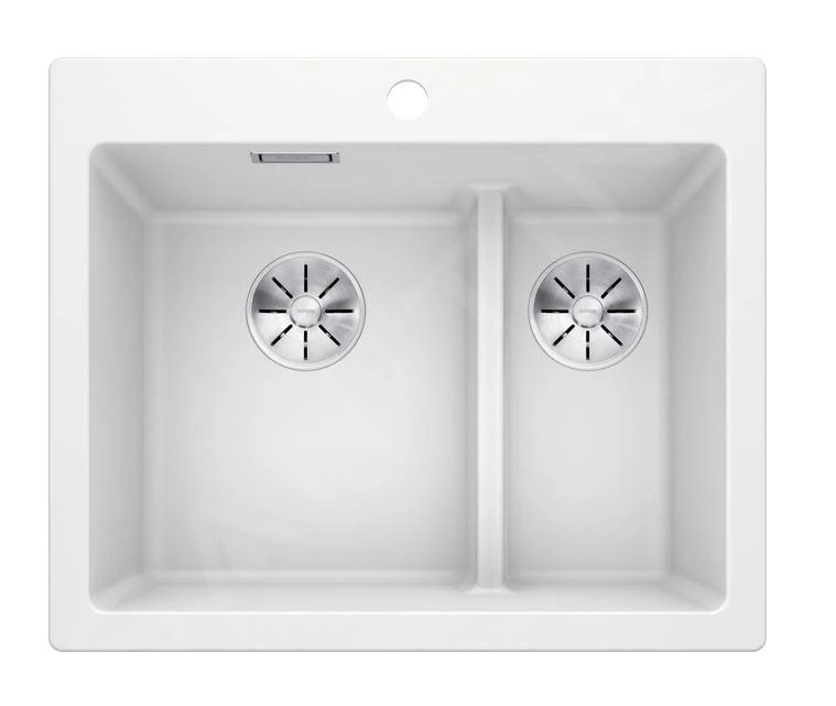 Blanco Pleon 6 Split - Fregadero Silgranite, 615x510 Mm, InFino, Blanco 521693 3 Blanco Pleon 6 Split - Fregadero Silgranite, 615x510 Mm, InFino, Blanco 521693