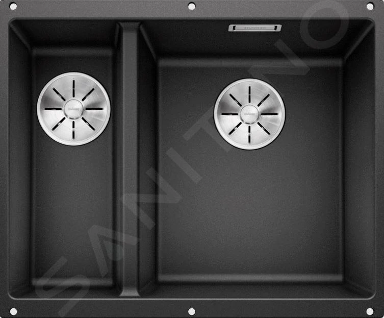 Blanco Subline 340/160 - Fregadero De Silgranite, 555x460 Mm, Seno Del Fregadero A La Derecha, Antracita 523558 3 Blanco Subline 340/160 - Fregadero De Silgranite, 555x460 Mm, Seno Del Fregadero A La Derecha, Antracita 523558