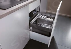 Blanco Flexon II - Cubo De Basura Extraíble, Con Separación, Capacidad 46 L 521473 -Blanco 91fe934210d1ca9b98fba614