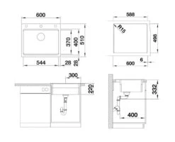 Blanco Etagon 6 - Fregadero De Silgranite, 600x510 Mm, Con Accesorios, InFino, Gris 527259 -Blanco 929ed02b8971a479a9b4bded