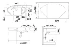 Blanco Delta II - Fregadero De Silgranite, 1042x560 Mm, Con Control De Desagüe Y Accesorios, InFino, Blanco 523673 -Blanco 9386f8c56847eef9beebf009