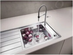 Blanco Andano - Fregadero, 1000x500 Mm, Con Accesorios, Cubeta, InFino, Acero Inoxidable 522999 -Blanco 9502197600bb28d5e3bd57b0