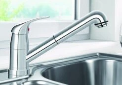 Blanco Daras S-F - Grifo De Fregadero Con Salida Extraíble, Plegable Bajo Ventana, Cromo 521752 -Blanco 962e8115b89d21e8d561cca7