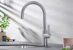 Blanco Candor - Grifo De Fregadero, Acero Inoxidable Cepillado 523120 -Blanco 9a3f15c0af4ea7fa0768d58f