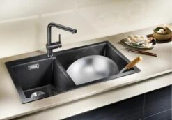 Blanco Pleon 9 - Fregadero De Silgranite, 860x500 Mm, Negro 525958 -Blanco 9a402de047042d046146e1a1