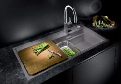 Blanco Zenar XL 6 - Fregadero De Silgranite, 987,5x497,5 Mm, Con Accesorios, Steamer Plus, InFino, Antracita 524082 -Blanco 9baa9985e2ac59197a6b67f3