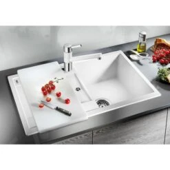 Blanco Metra 45 - Fregadero De Silgranite, 780x500 Mm, Blanco 513187 -Blanco 9c2343ef4fefc948323f7ded