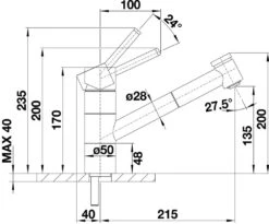 Blanco Tivo S - Grifo De Fregadero Con Ducha Extraíble, Cromo 517648 -Blanco 9e9381196b434a7a9c6b7b58 4