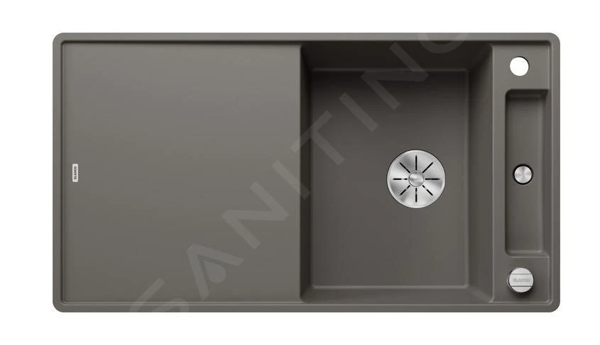 Blanco Axia III 5 - Fregadero De Silgranite, 905x500 Mm, Con Accesorios, InFino, Gris 527224 3 Blanco Axia III 5 - Fregadero De Silgranite, 905x500 Mm, Con Accesorios, InFino, Gris 527224