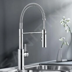 Blanco Catris S - Grifo De Fregadero Con Ducha Extraíble, Cromo 521476 -Blanco a540191f3dc95a5a259ac25a